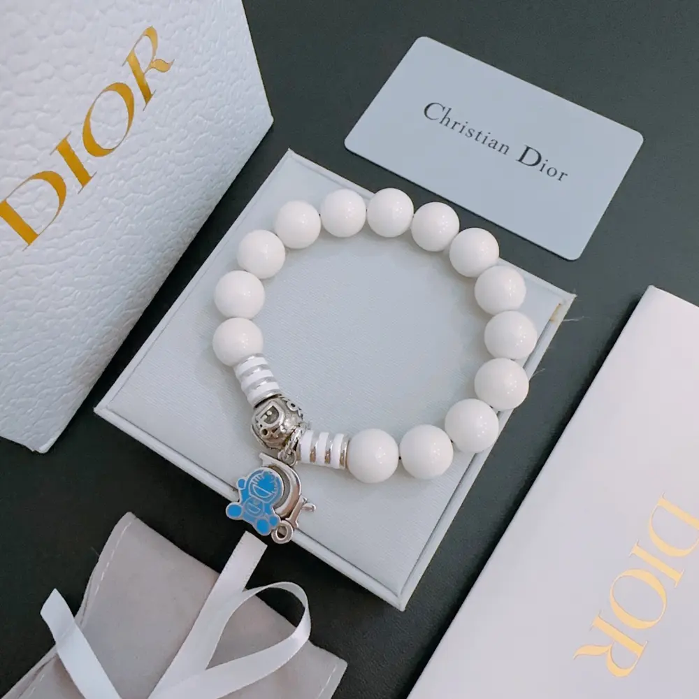 DIOR Multi-element agate Thai silver style bracelet