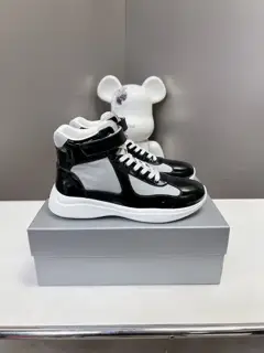 Prada high-top couple sneakers