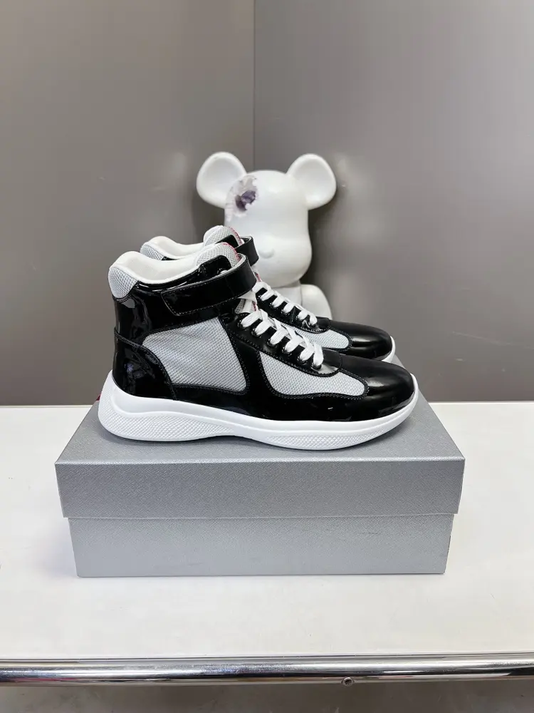 Prada high-top couple sneakers