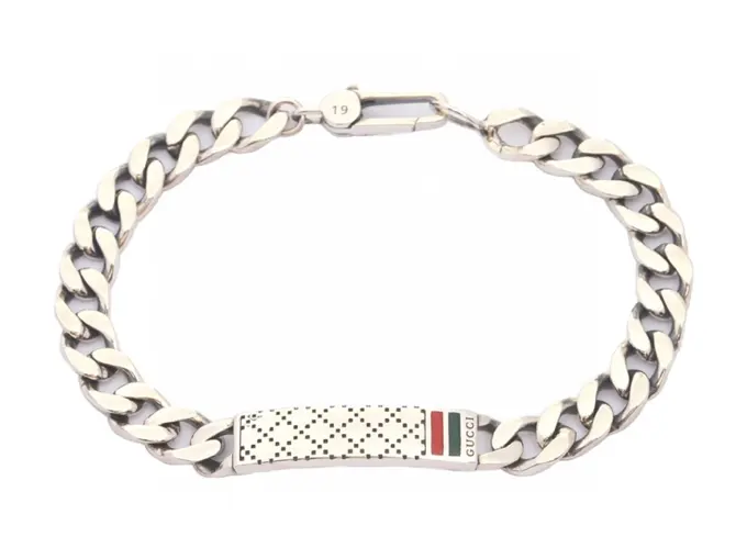 Gucci checkered enamel bracelet