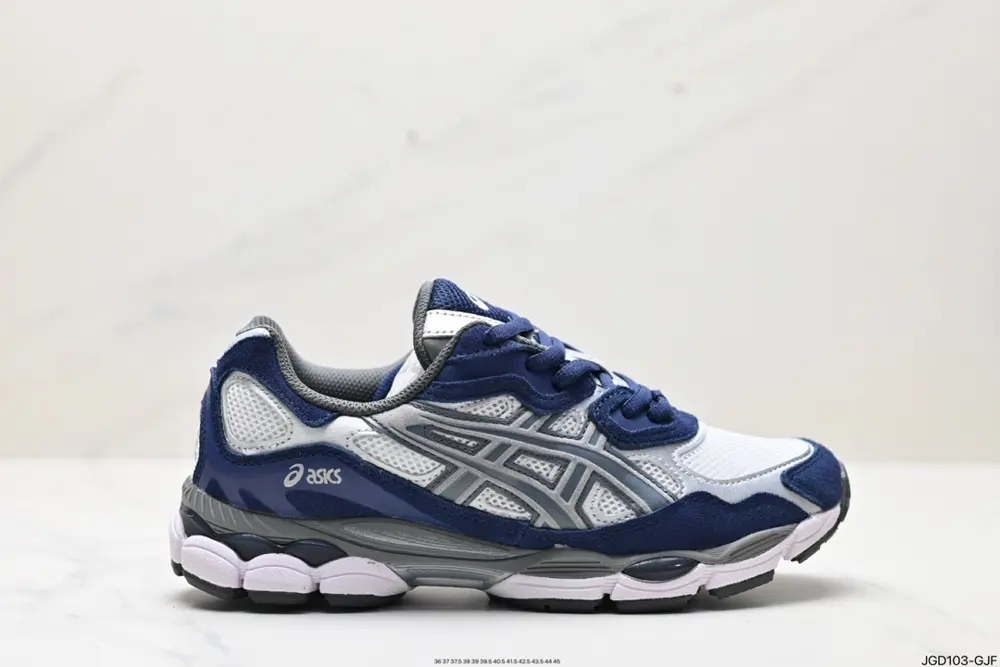 ASICS breathable mesh upper with some synthetic leather material uses the new AHAR+ rubber 1202A429-104