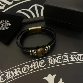 Chrome Hearts leather bracelet