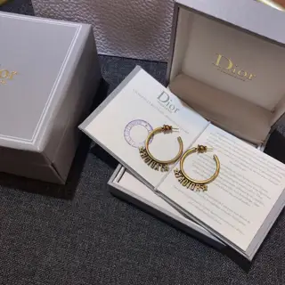 DIOR earrings The same brass material as the counter