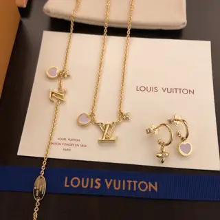 Louis Vuitton Necklace Bracelet Earrings