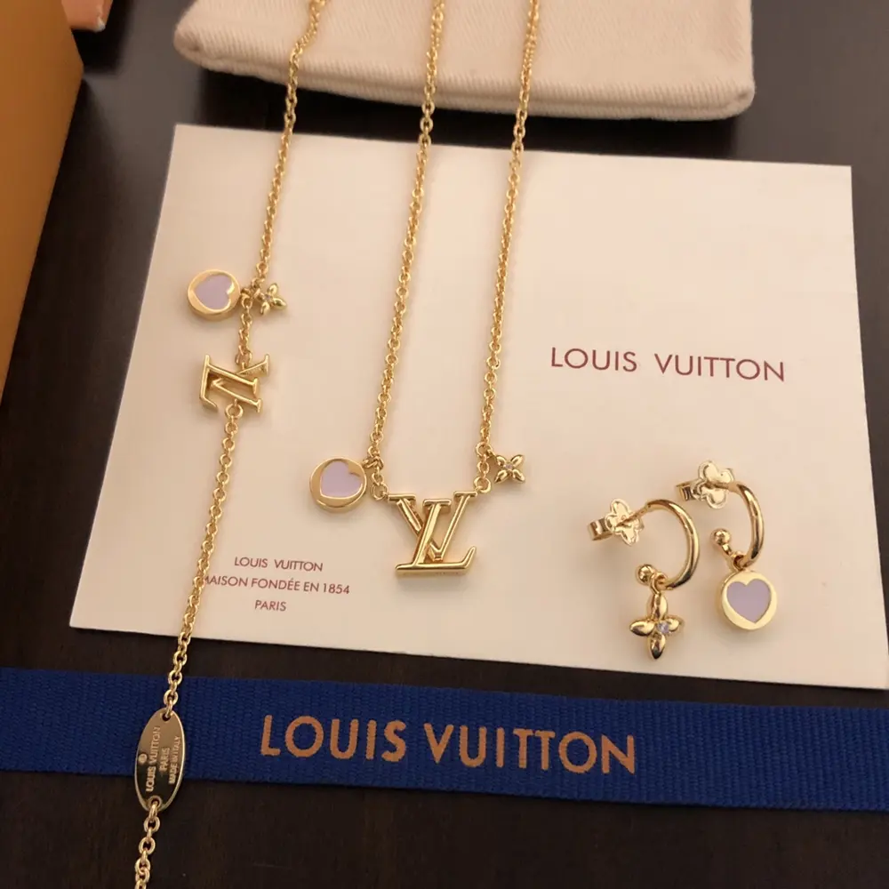 Louis Vuitton Necklace Bracelet Earrings