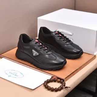Prada casual sports shoes upper Italian imported calfskin breathable leather lining @