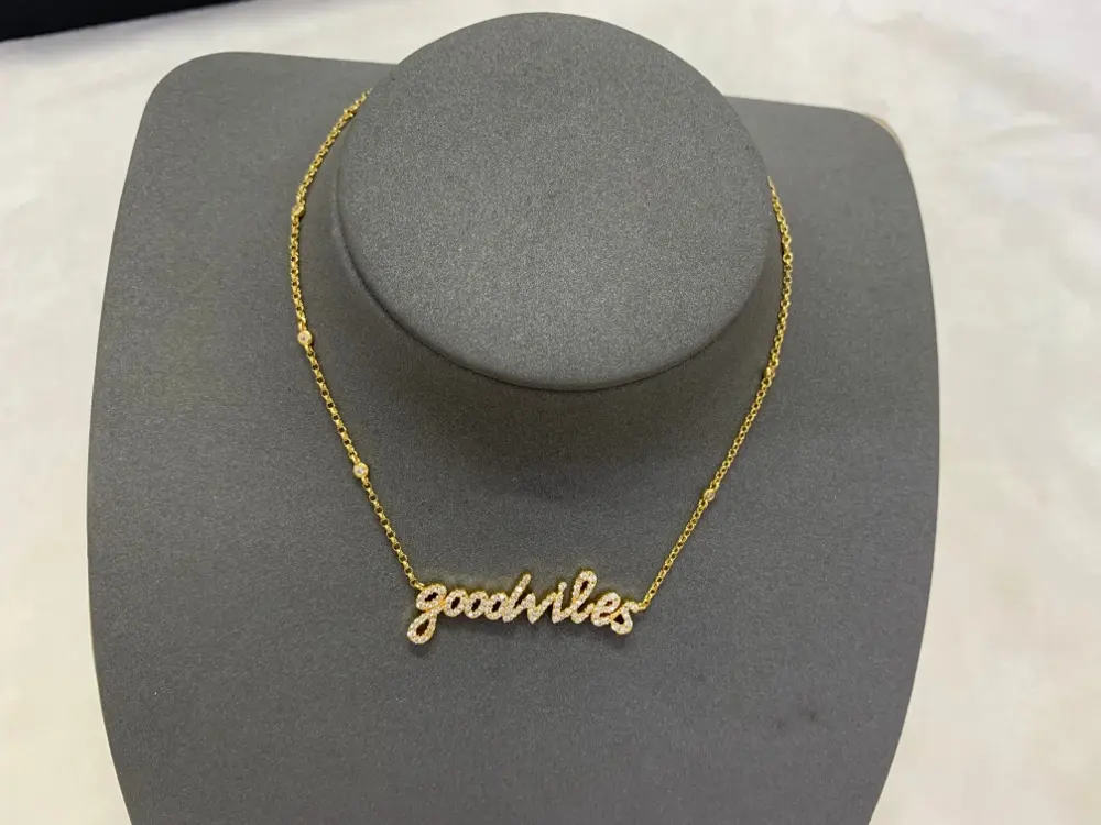 Apm monaco Good Vibes gold adjustable necklace