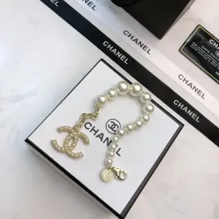 Chanel Classic Double C Pearl Bracelet