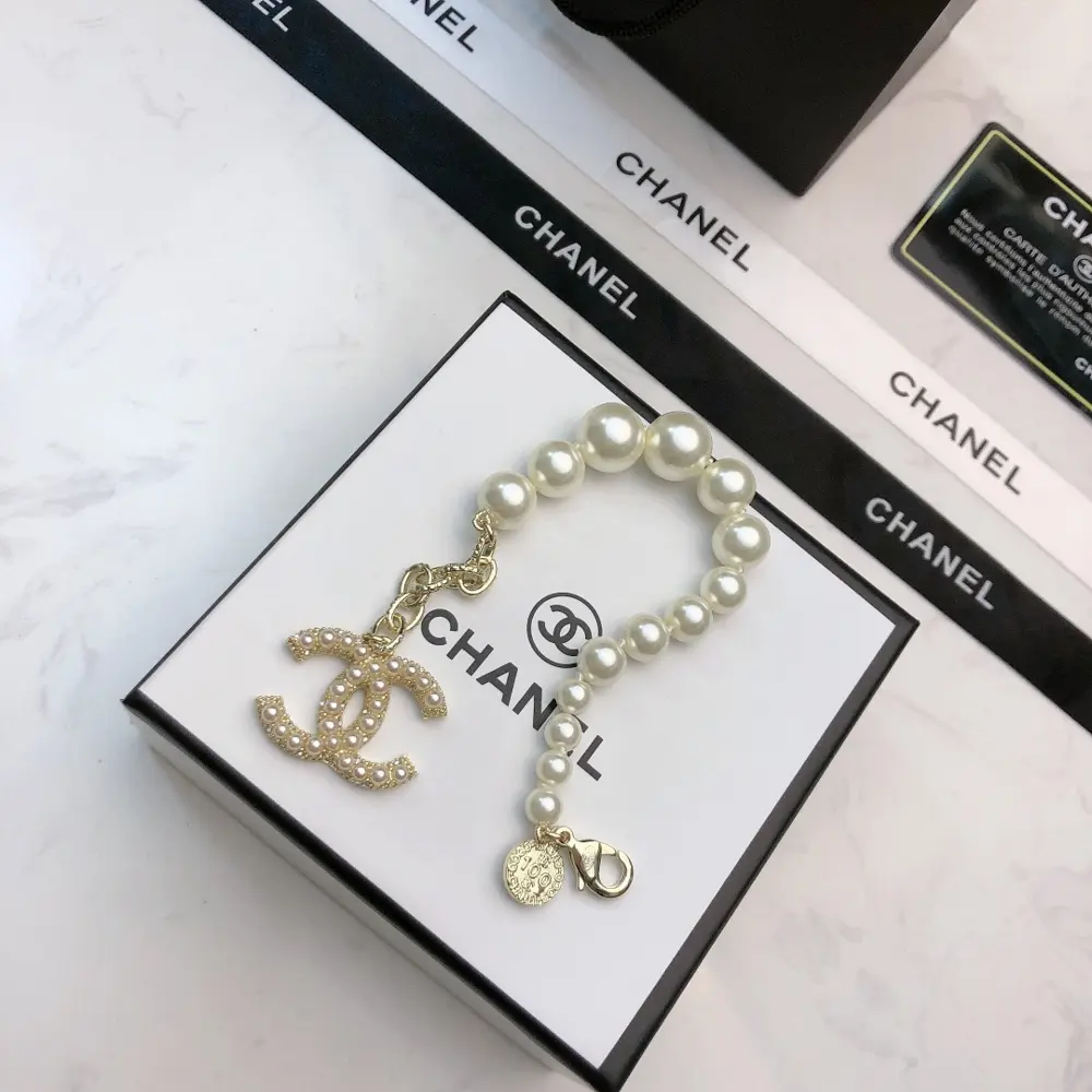 Chanel Classic Double C Pearl Bracelet