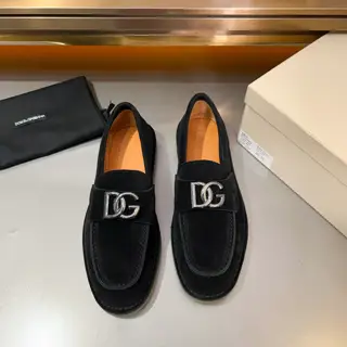 Dolce & Gabbana New Florio series soft suede moccasins