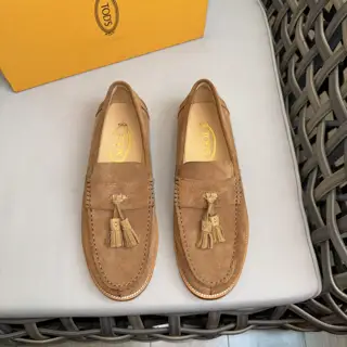 Tods Derby tassel casual leather shoes|Original frosted cowhide|Imported original
