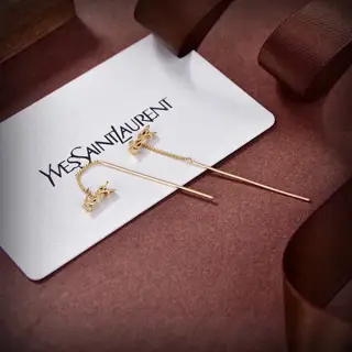Yves Saint Laurent letter earrings