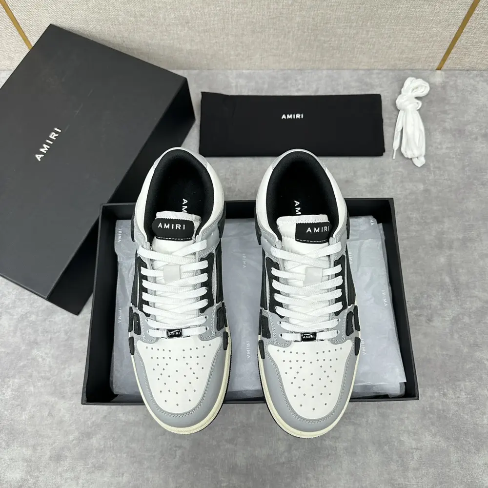 AMIRI couple style street style high version AMIRI bone shoes 20FW RUNWAY SKEL TOP