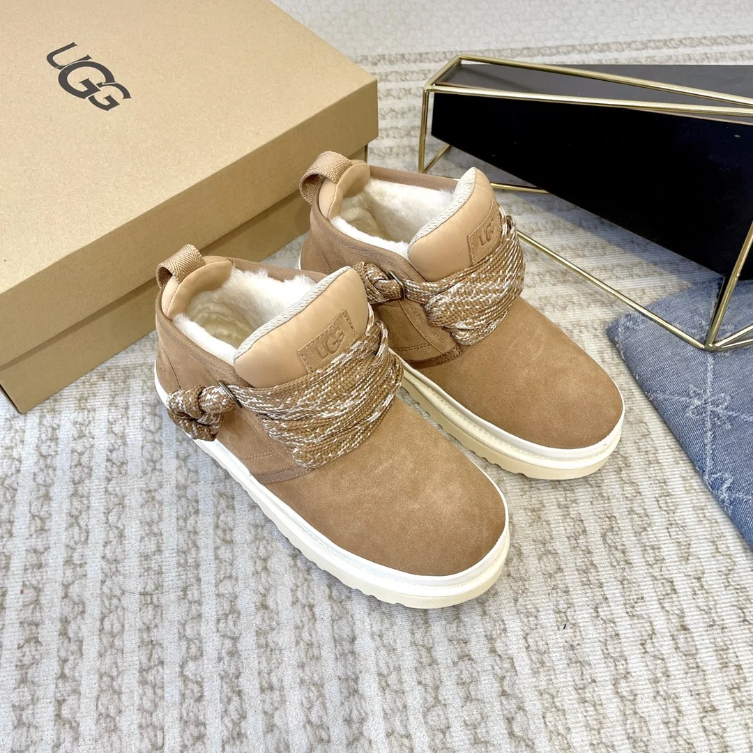 UGG winter snow boots fur shoes are also 100% matching coefficient Super good-looking