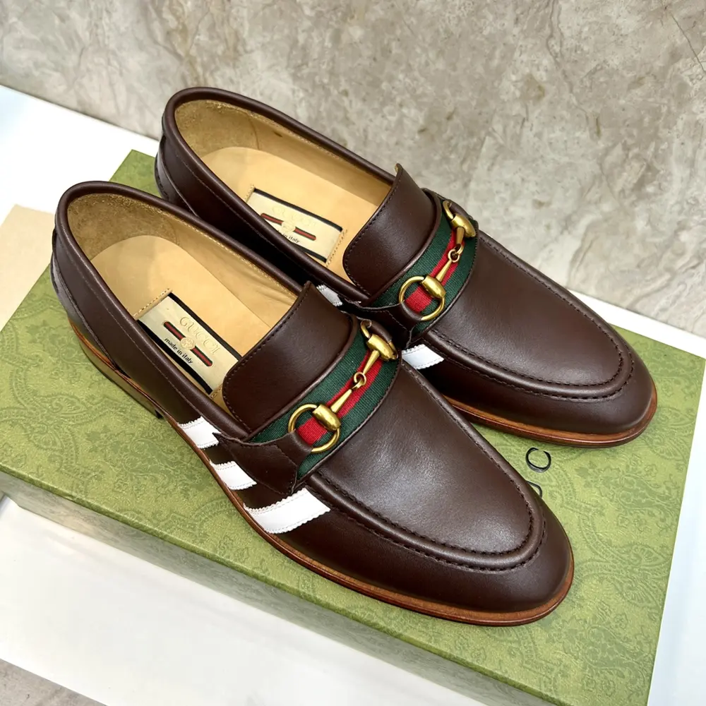 Gucci x Adidas men’s fashion casual leather shoes