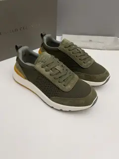 Brunello Cucinelli Spring and Summer New Colorblock Sports Shoes for Men This pair of