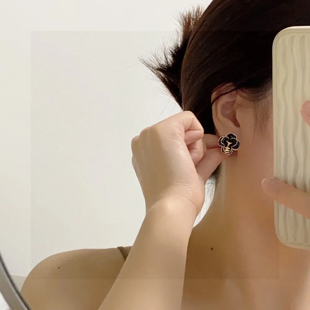 CHANEL style ear clips Earrings
