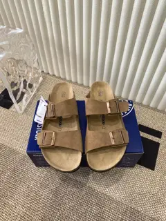 Birkenstock Boston leather cork slippers Birkenstock beach couple slippers