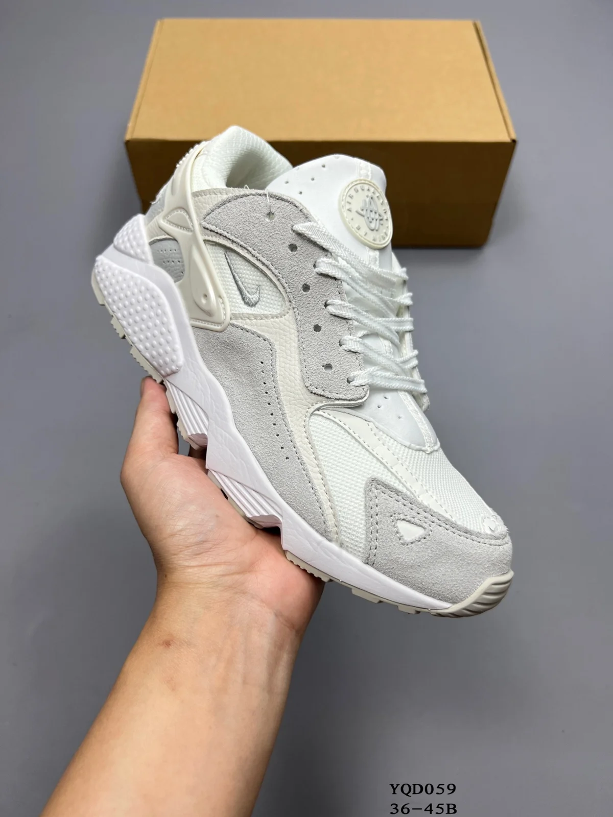 half-size Nike Air Huarache Runner shock-absorbing and wear-resistant low-top running DZ3306-100