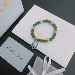 DIOR Multi-element agate Thai silver style bracelet