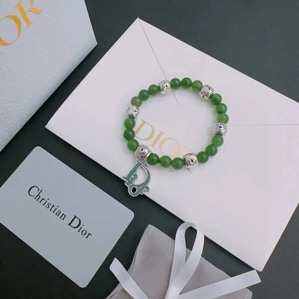 DIOR Multi-element agate Thai silver style bracelet