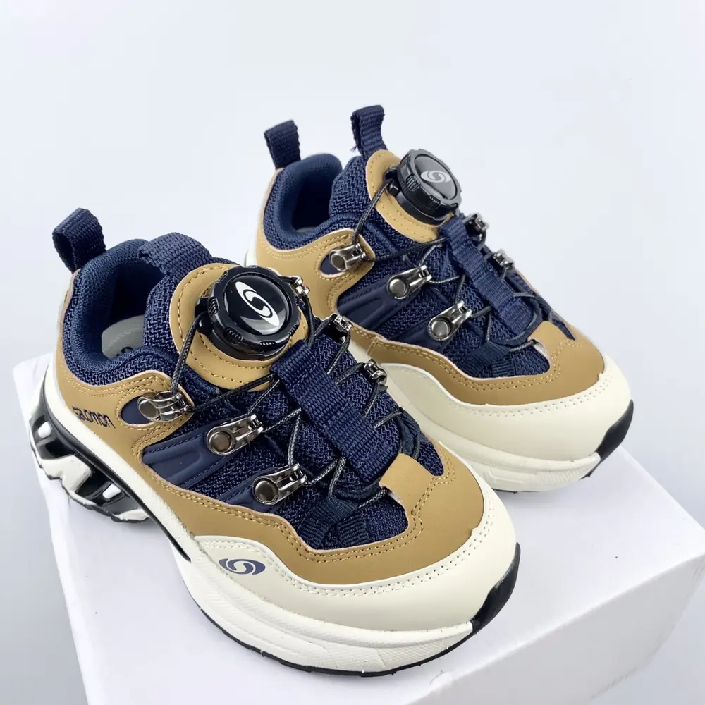 Salomon XT-QUEST 2 leather series rotating button children’s shoes