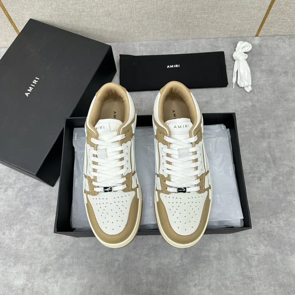 AMIRI couple style street style high version AMIRI bone shoes 20FW RUNWAY SKEL TOP