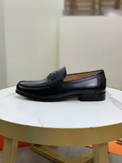 Hermès Men’s Fashion Formal and Casual Leather Shoes Slip-on Style