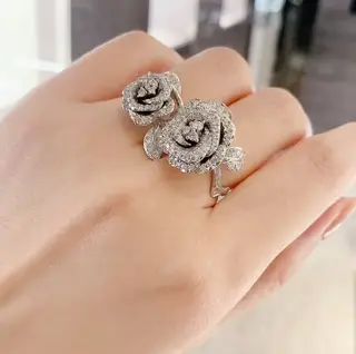 Dior Double Rose Ring Dior High Jewelry