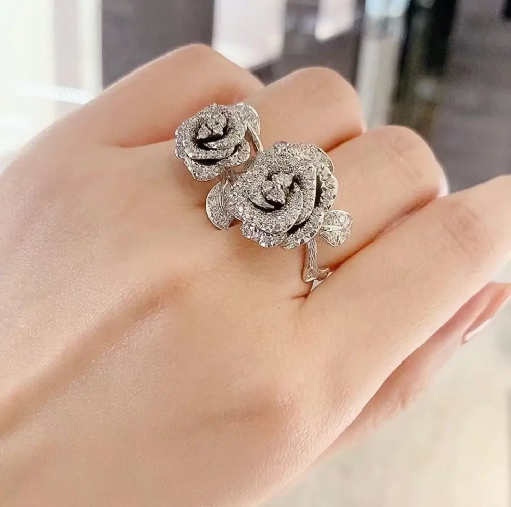 Dior Double Rose Ring Dior High Jewelry