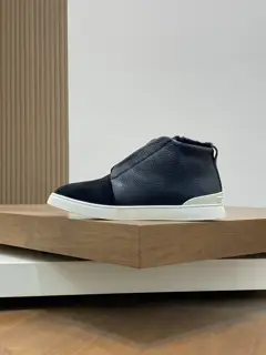 ZEGNA mid-top wool-lined sports sneakers