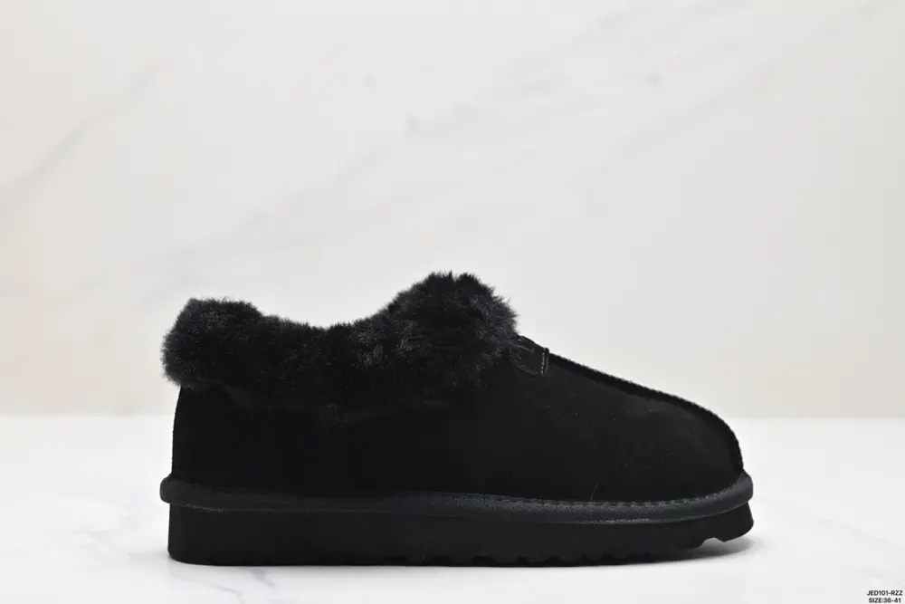 UGG autumn and winter new fur wool slippers thick bottom home slippers warm and removable