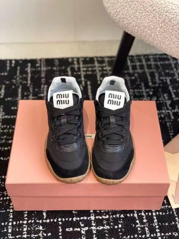 MiuMiu Spring and Summer New Biscuit Shoes Forrest Gump Shoes Casual Sports Shoes