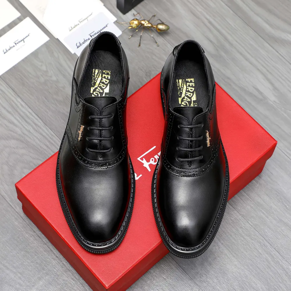 Salvatore Ferragamo business casual leather shoes