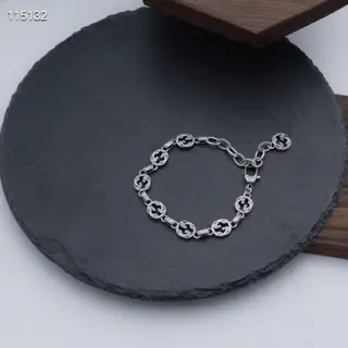 Gucci classic vintage distressed double G bracelet for men and women