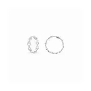 Apm monaco sailor chain hoop earrings large size