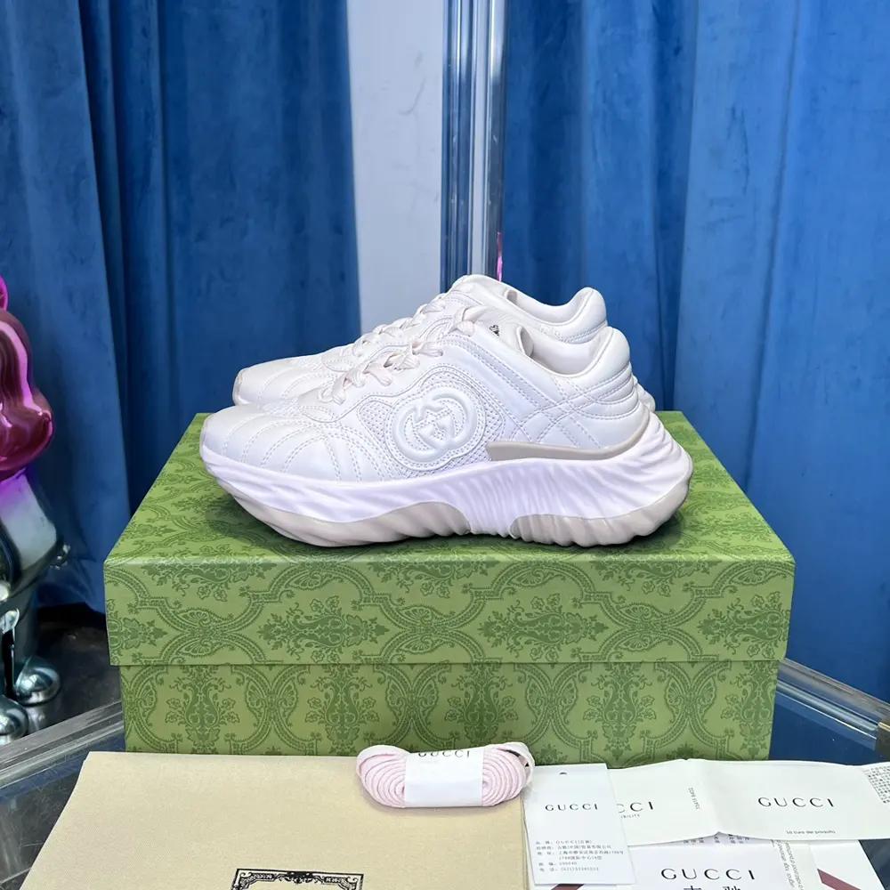 GUCCI Ripple series wave shoes couple style casual sports shoes dad shoes