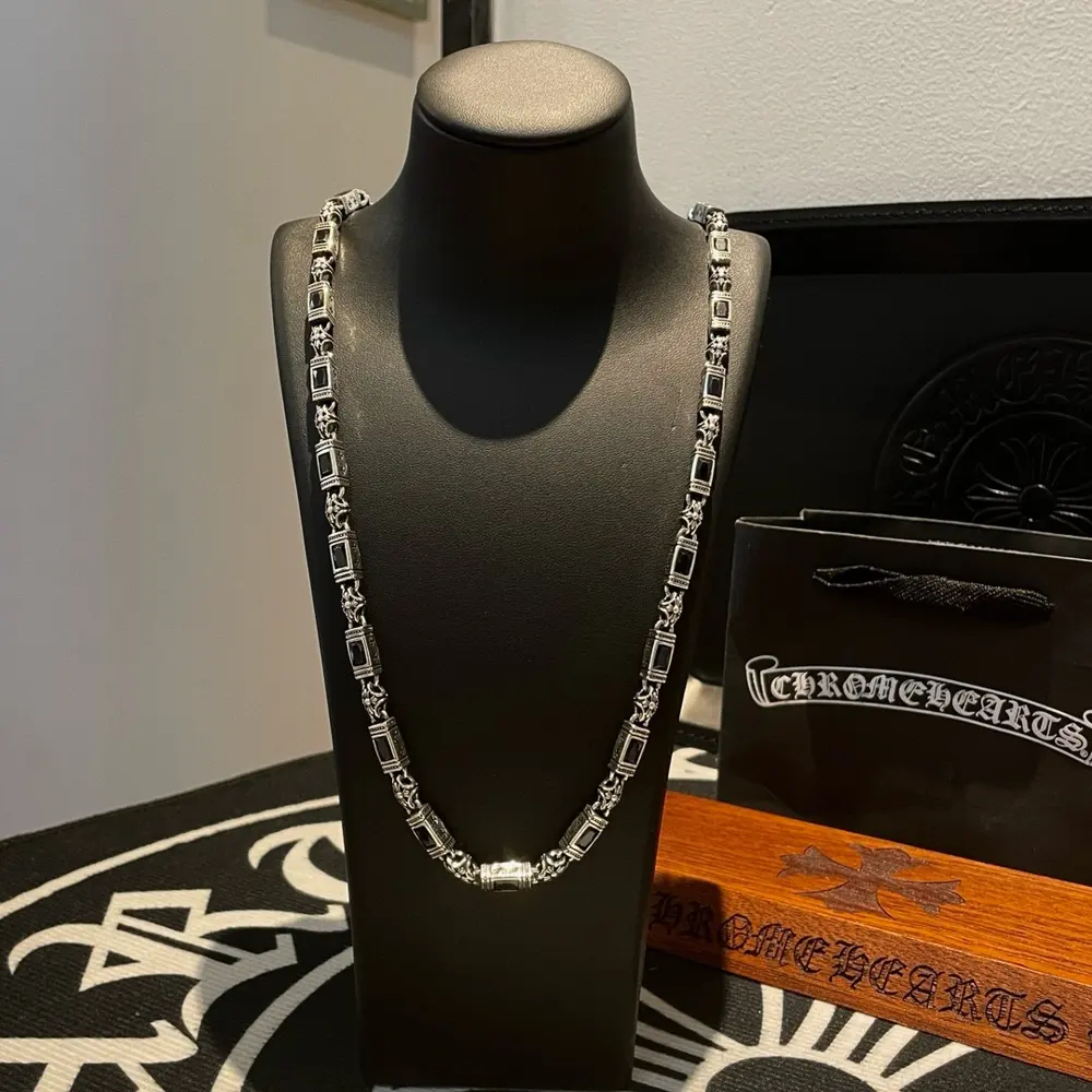Chrome Hearts black diamond necklace