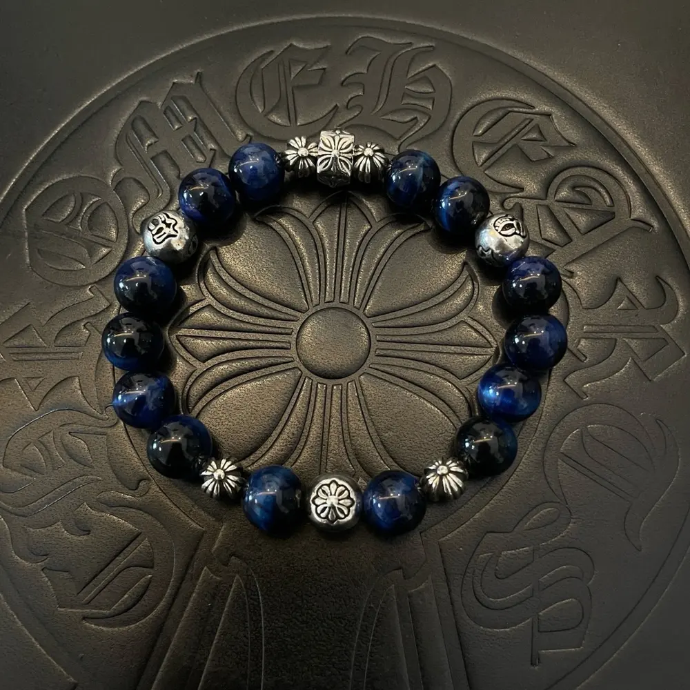 Chrome Hearts Classic Vintage Multi-element Lapis Lazuli Bracelet