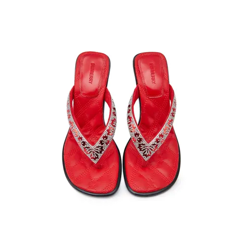 Burberry new high-heeled slippers (heel height 10 cm)