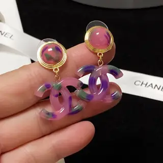 Chanel colorful earrings