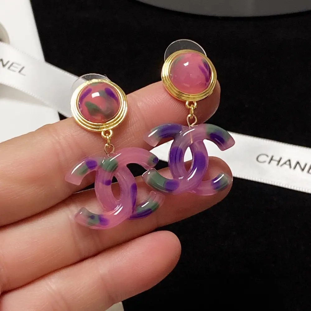 Chanel colorful earrings
