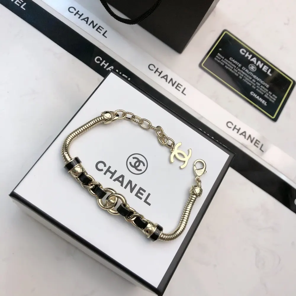 Chanel leather bracelet