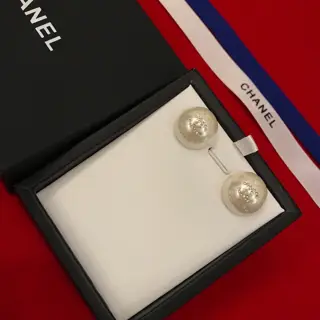 Chanel Small Pearl Earrings