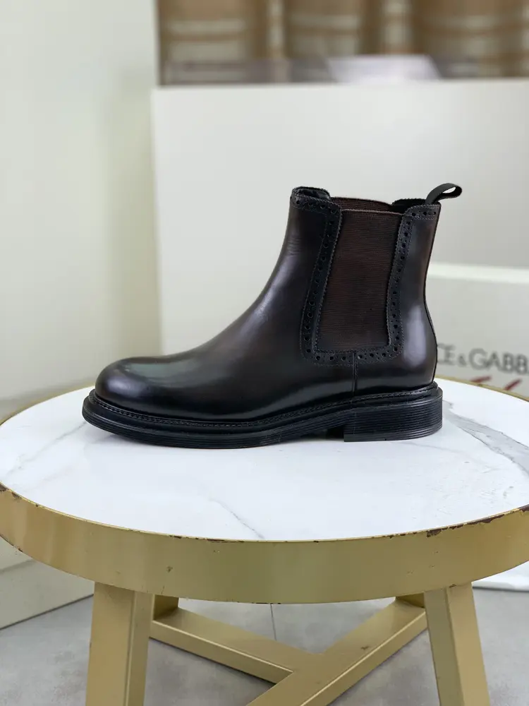 Dolce & Gabbana high-top business leather shoes