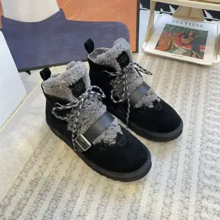 UGG winter new dune mini boots leather buckle snow boots