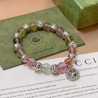Gucci bracelet same style for men and women The latest crystal stone bracelet is of higher