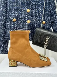 Dior/Dior 24S autumn and winter new round heel short boots