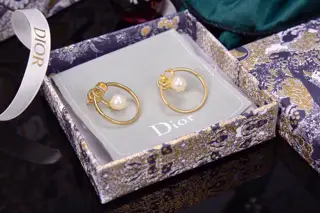 Dior hoop earrings