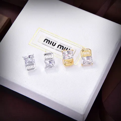 miumiu letter earrings